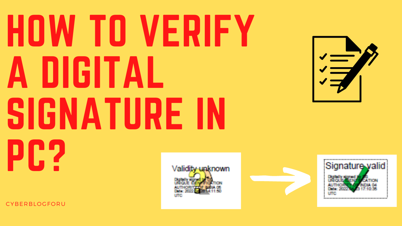 How to verify digital signature?
