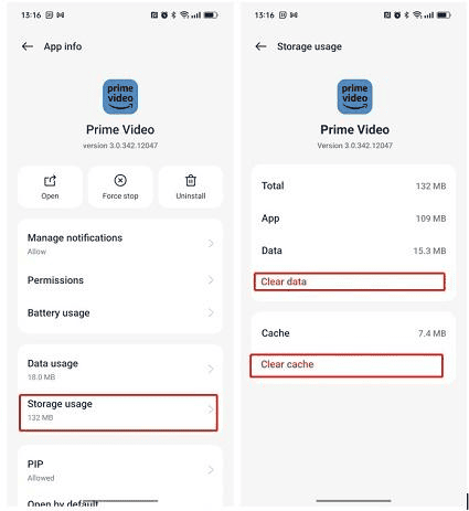 Prime Video Audio Distortion Fix by Clearing App Cache
