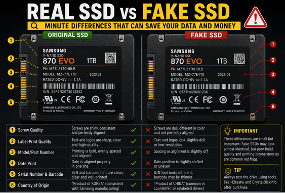 REAL SSD vs FAKE SSD