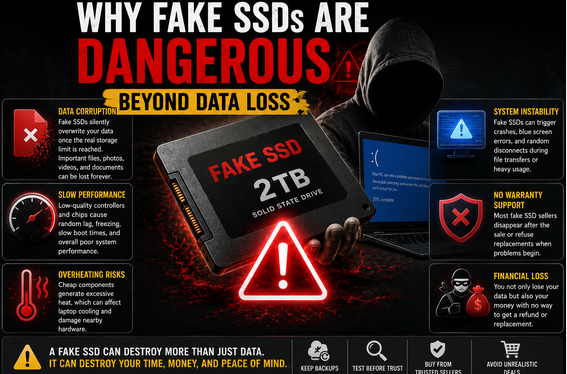 Why fake ssds are dangerous beyond data loss.