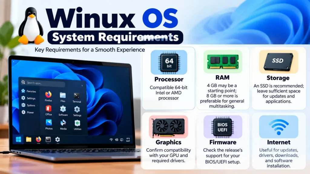 Winux 11 os requirement